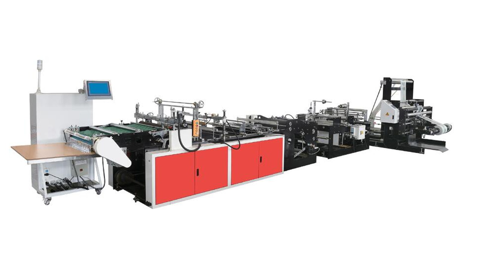 Three-side seal laminated pouch making machine