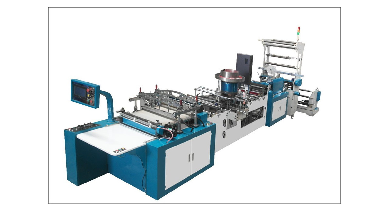 Plastic T-shirt shopping bag making machine