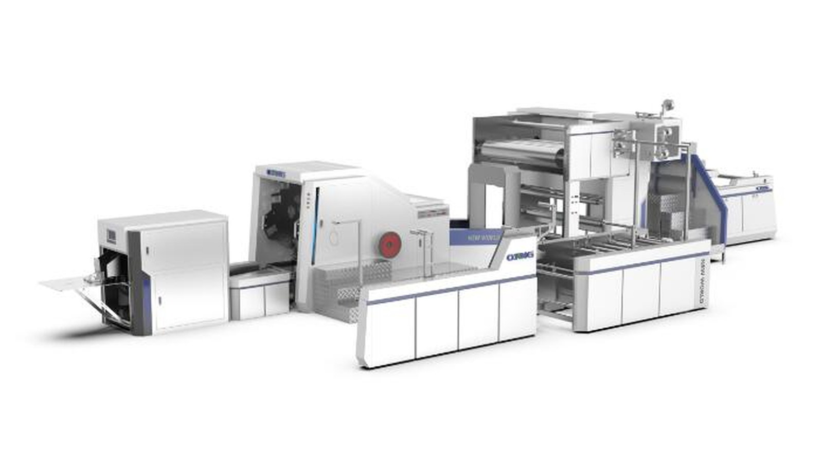 Kraft paper bag production machine