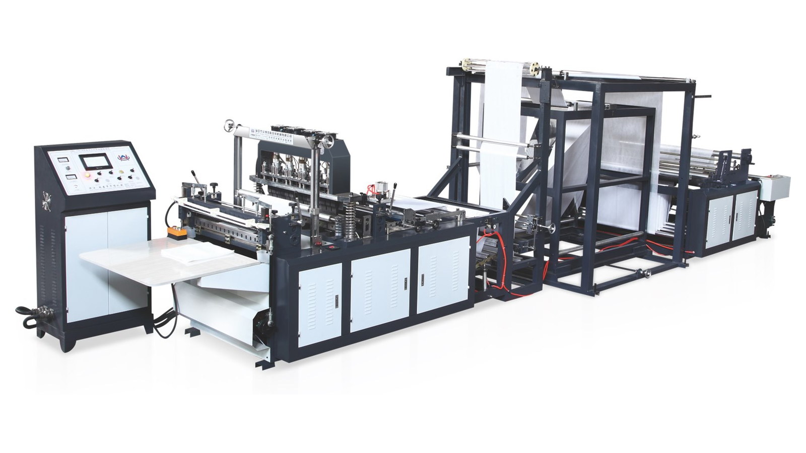 Automatic nonwoven shopping bag making machine