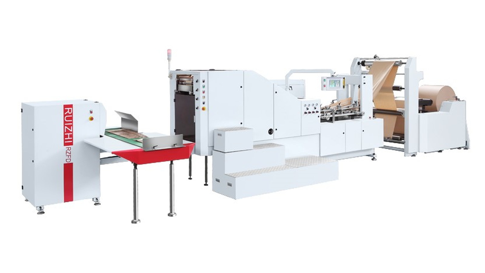 Automatic square-bottom paper bag making machine
