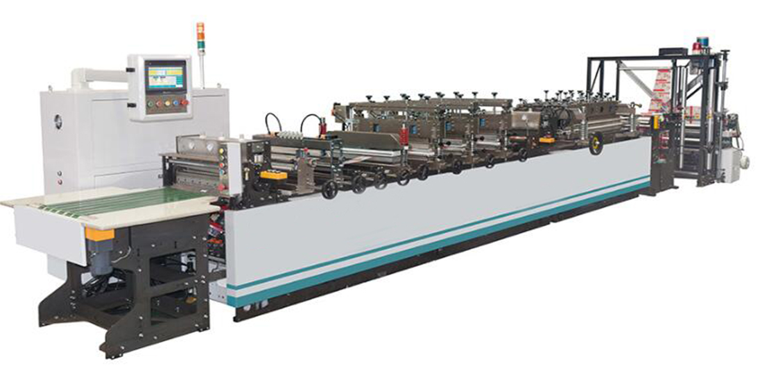 Automatic stand-up zipper pouch making machine for laminated film